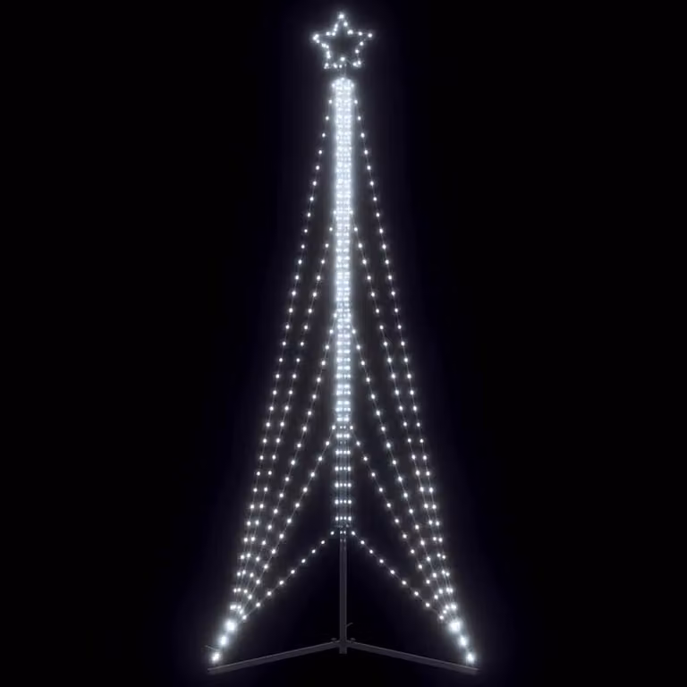 Albero di Natale a LED vidaXL con 525 LED Bianco Freddo, Altezza: 300 cm