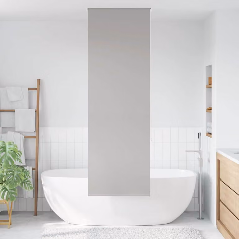 vidaXL Tenda a Rullo Doccia 60x240 cm Larghezza Tessuto 56 cm