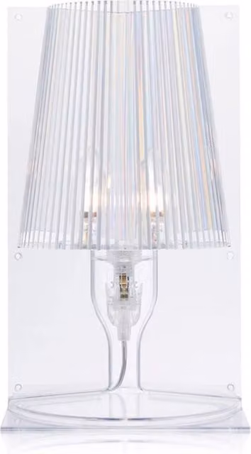 Lampada da tavolo Kartell Take trasparente con luce LED calda