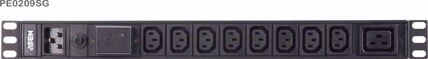 PDU ATEN PE0209SG Basic 19" 1HE, 16A, 9x C13, 1x C19