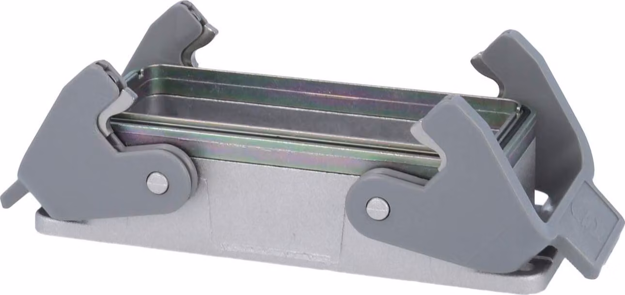 HARTING Han 16B EMC Custodia aggiuntiva con 2 staffe trasversali 2 staffe di bloccaggio Easy Lock - 1 pezzo