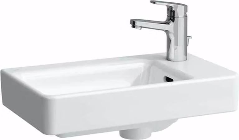LAUFEN HWB Laufen PRO S 1 HL m.ÜL asymetrisch Becken li 480x280 weiß