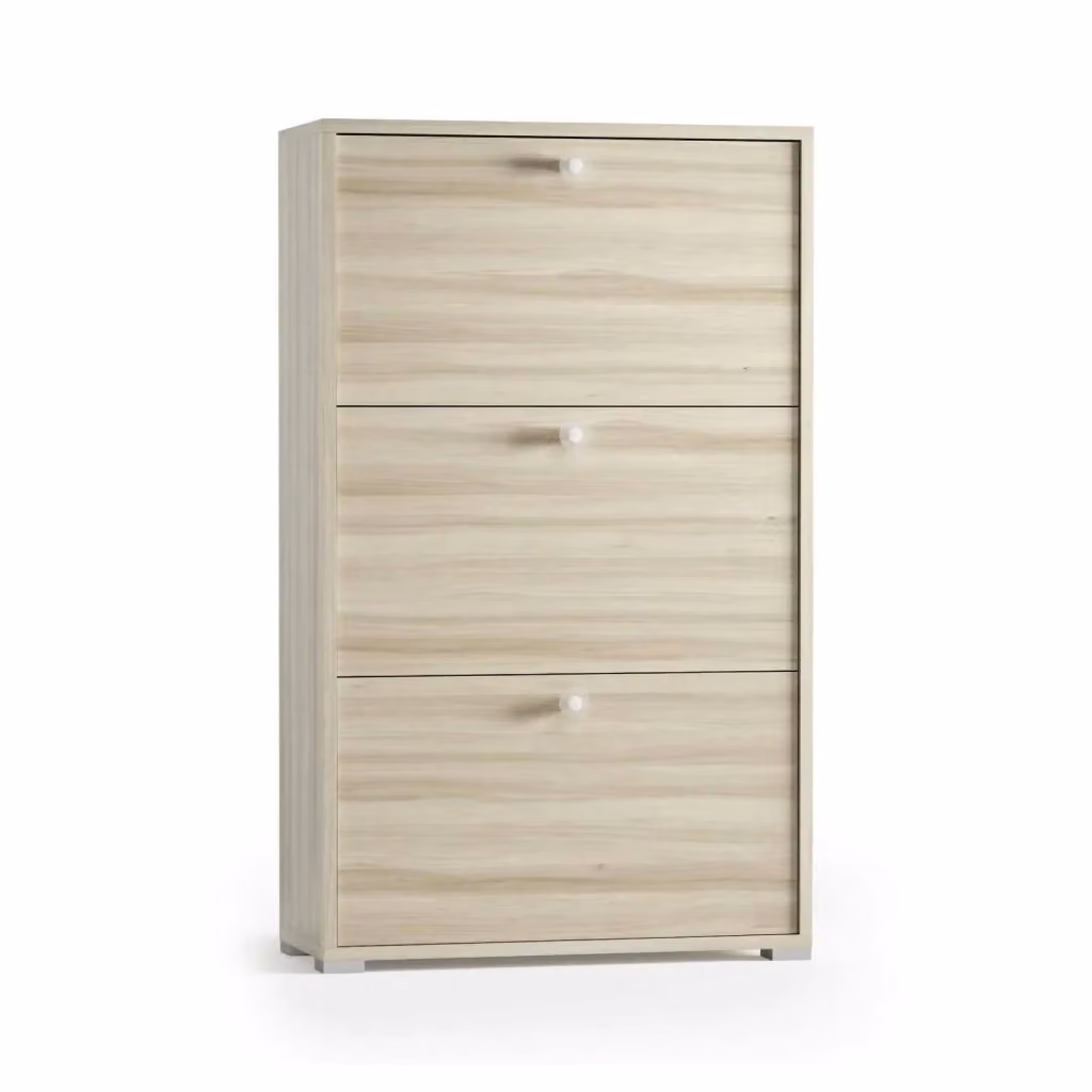 Scarpiera DMORA Axinite Marrone Rovere con 18 posti L: 67 cm, P: 28 cm, H: 112 cm – 2