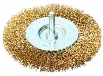 spazzola circolare ondulata a gambo 100 mm
