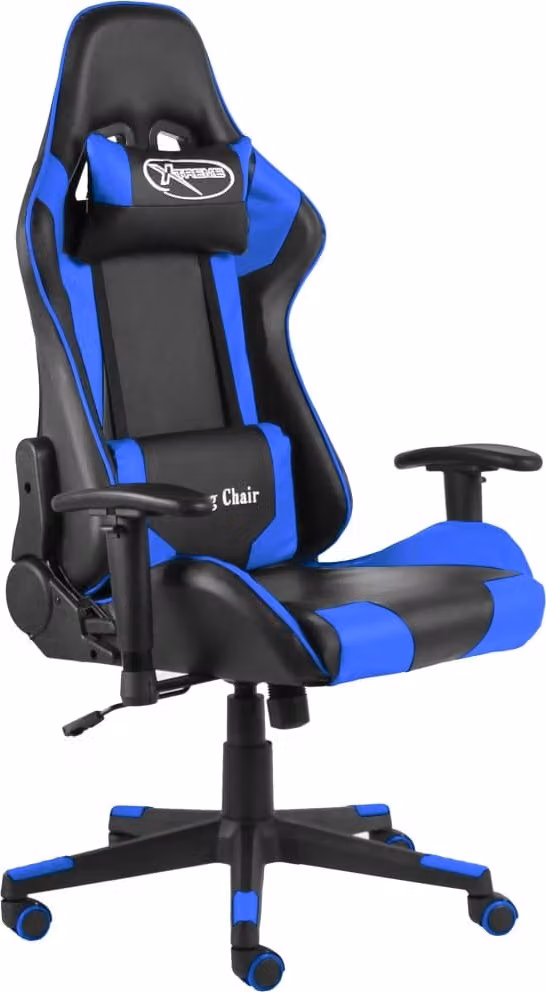 The Living Store Sedia da gioco girevole in PVC blu