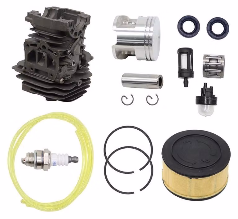 Kit di ricambio per motosega composto da: cilindro, pistone, filtro dell'aria e lampade - Adatto per modello MS 251 - Diametro 44 mm - Maggiore resistenza - Compatibile con modelli prodotti dal 2012...