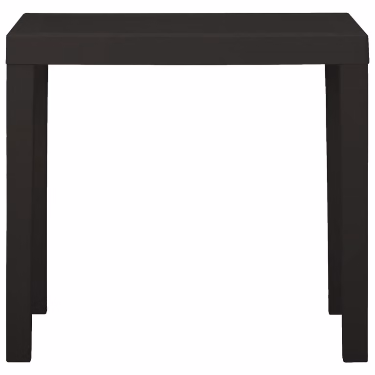 vidaXL Tavolo da giardino antracite 79x65x72 cm plastica