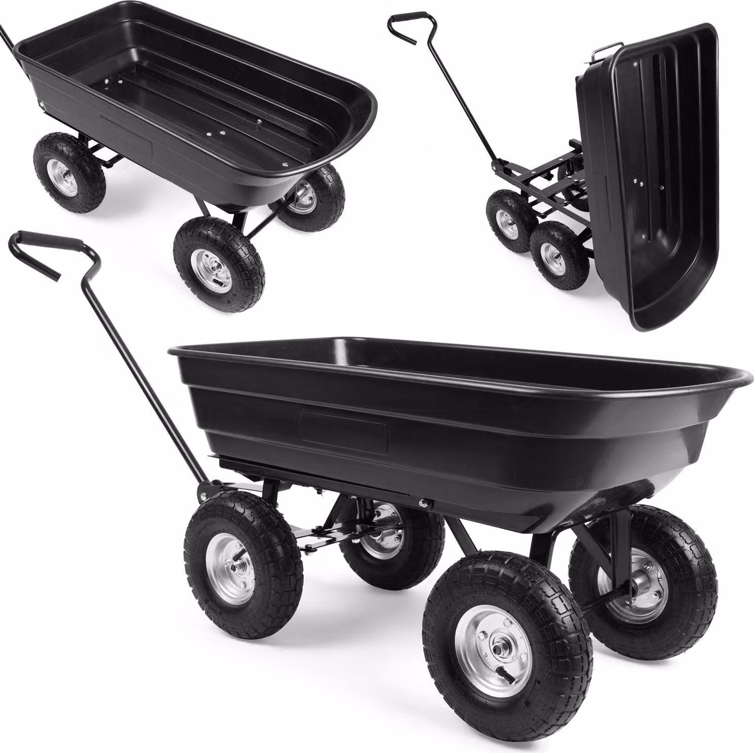 Carriola da giardino con funzione di ribaltamento 75L Humberg 4871