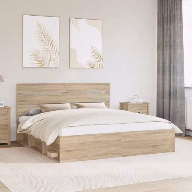 Struttura del letto Sonoma 200 x 200 cm Pino massello 3411706