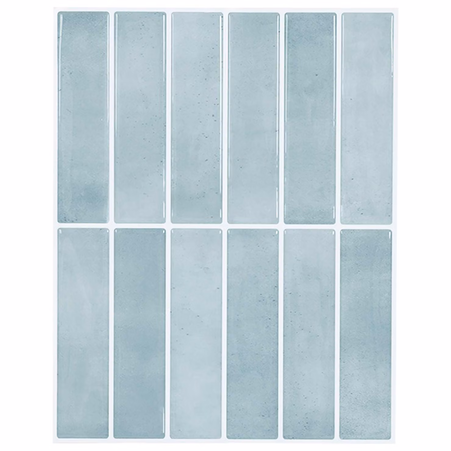 vidaXL Piastrella Rettangolare 20 pz Grigio Verde 29 x 23 x 0,08 cm