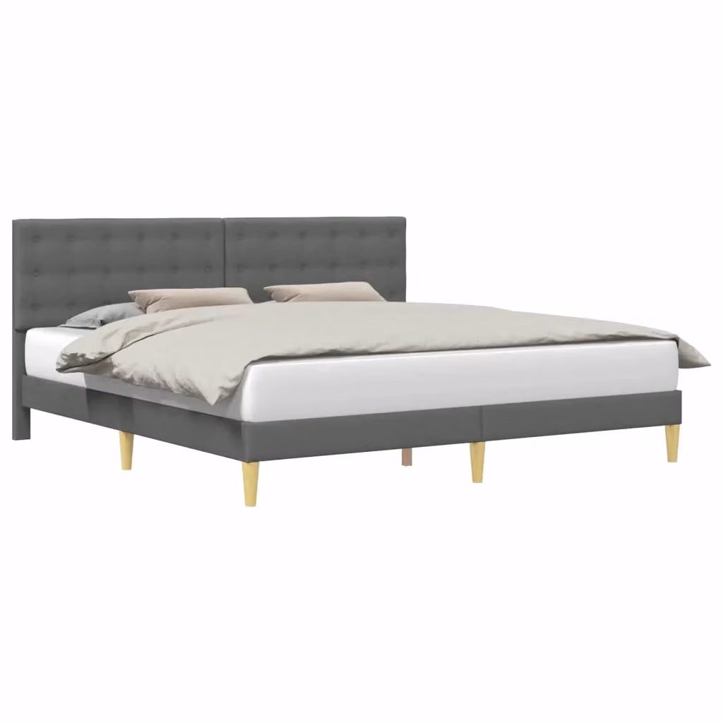 Struttura letto imbottita DESIGN IN in tessuto grigio L: 180 cm, P: 200 cm, H: 96 cm, 184 cm, 202 cm, 280 cm – 2