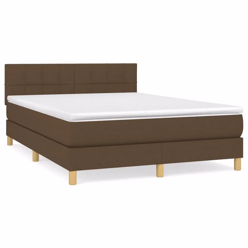 Letto Ibrido con Giroletto a Molle e Materasso vidaXL, Marrone e Bianco, L/P/H: 140 x 200 x 88 cm – 2