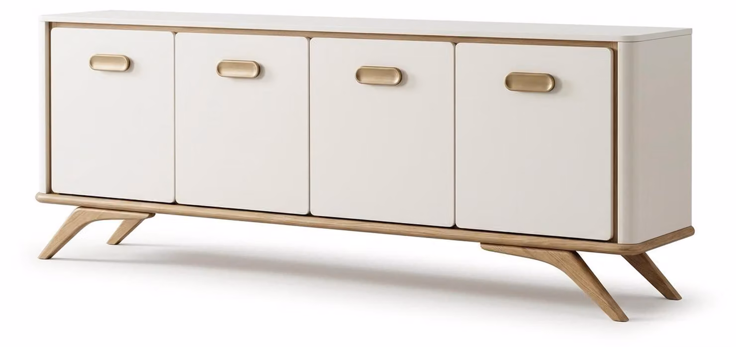 Tisch Konsole Spiegel Wohnzimmer Stil modern weiß rechteckig praktisch