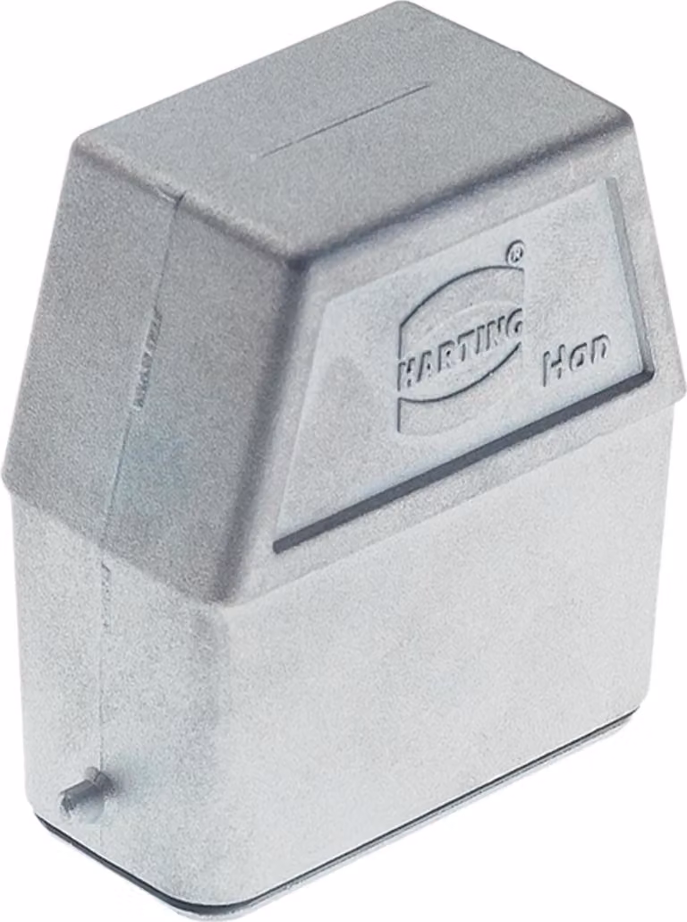 HARTING Han 10A EMC Contenitore tubolare alto, 1xM25 uscita cavo laterale, per 1 staffa (nella parte inferiore) Vite M25