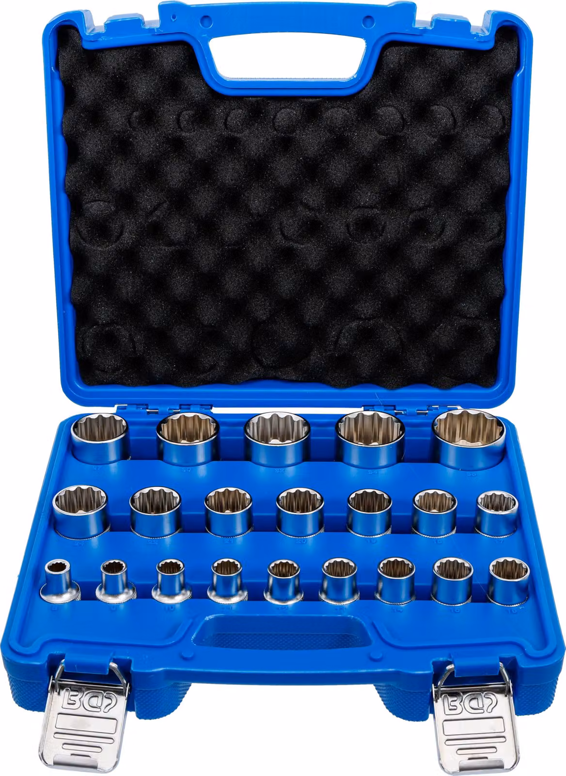 Set di chiavi a bussola esagonali, 21 pezzi, 12,5 mm (1/2"), da 8 a 36 mm