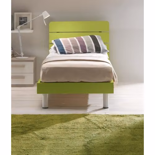 Letto singolo fisso o con contenitore S75 Samba