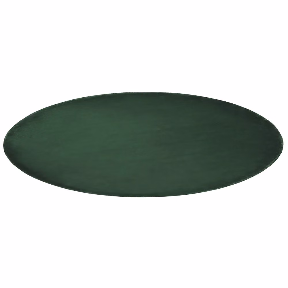 Tappeto Rotondo Beliani Verde in Viscosa Annodato a Mano Moderno Diametro: 140 cm – 2