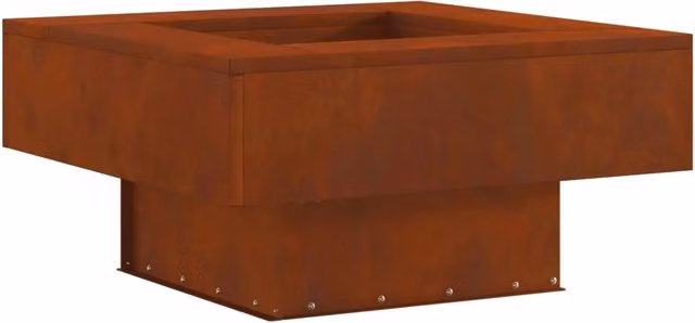 Focolare in acciaio marrone DESIGN IN L/P/H: 80 x 80 x 40 cm CFW4484043