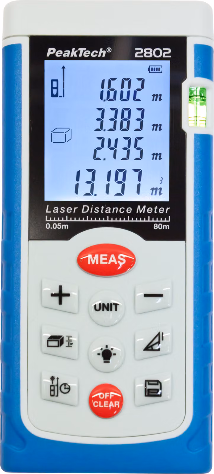 PeakTech P 2802 - Misuratore laser di distanza ~ 0,05 É 80 m