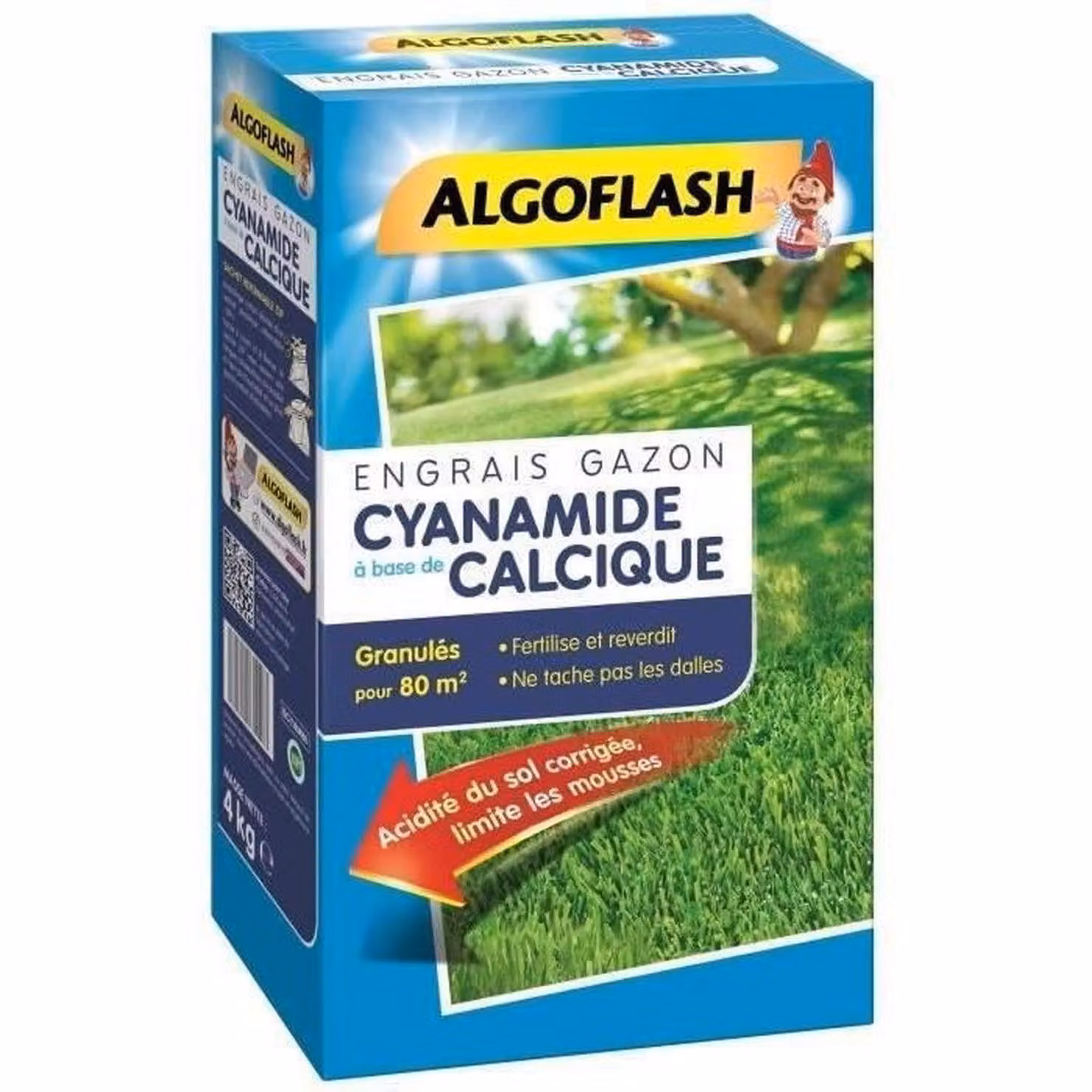 ALGOFLASH Concime per prato a base di cianammide – 4 kg