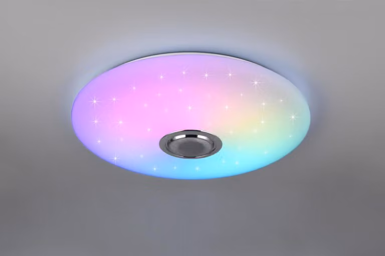 Lampada a soffitto Musica, diametro 60 cm, con effetto stellato