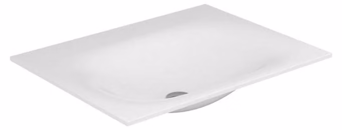 Keuco EDITION 11, lavabo Varicor senza foro per rubinetto, dimensioni: larghezza 35 cm