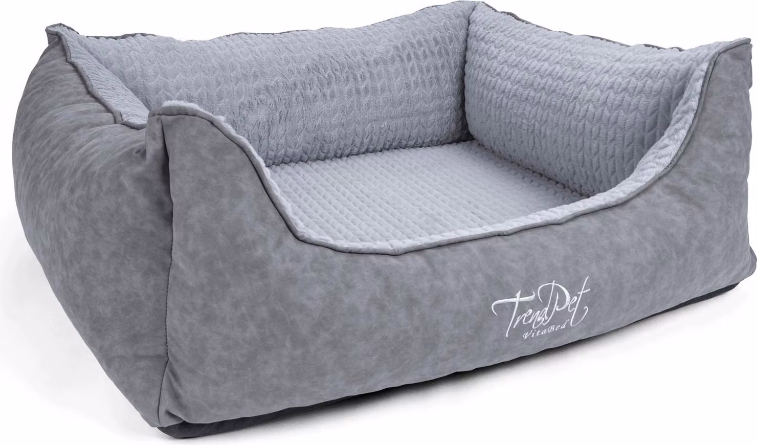 TrendPet VitaBed Style letto ortopedico per cani grigio (120x100x30cm)