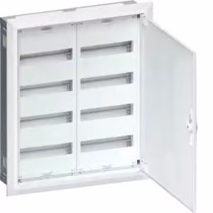 Distributore da campo Hager da incasso, 2x4 file con FWU42A universale
