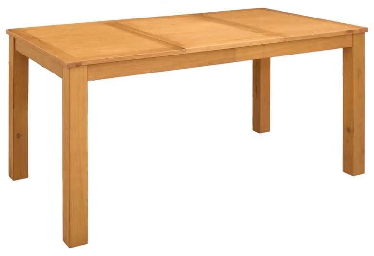 Tavolo da pranzo, dimensioni 150 x 85 x 75 cm, in legno massello di quercia, finitura naturale