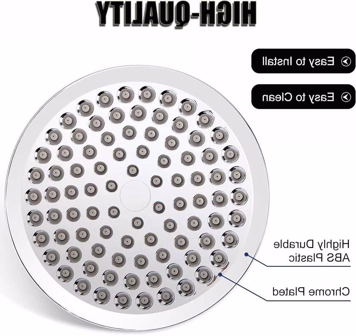 Dailygoods - Sistemi doccia da installare - Doccetta manuale con 3 modalità di erogazione dell'acqua - Tubo in acciaio inossidabile - Soffione doccia - Cromato - Posizione di installazione flessibile
