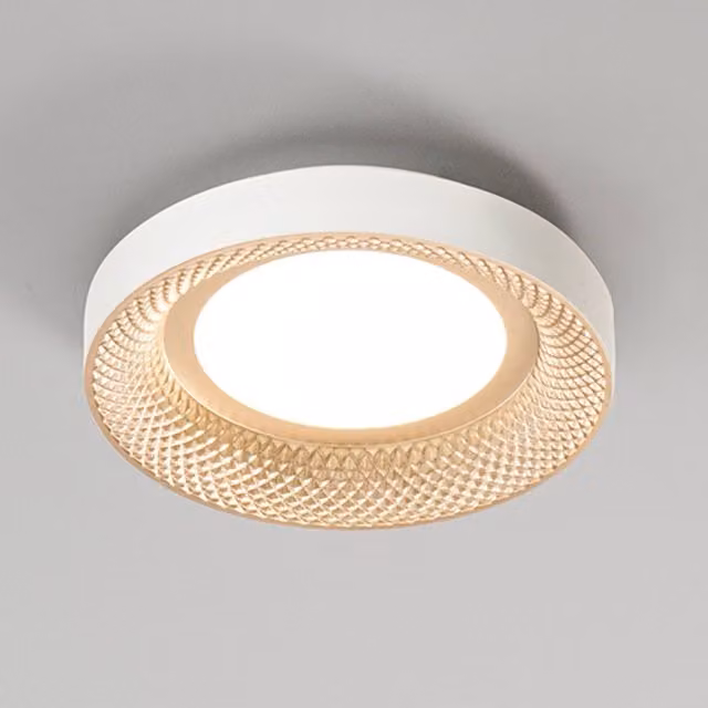 Plafoniera LED Perenz Hive in metallo, design moderno, colori oro/ottone e bianco