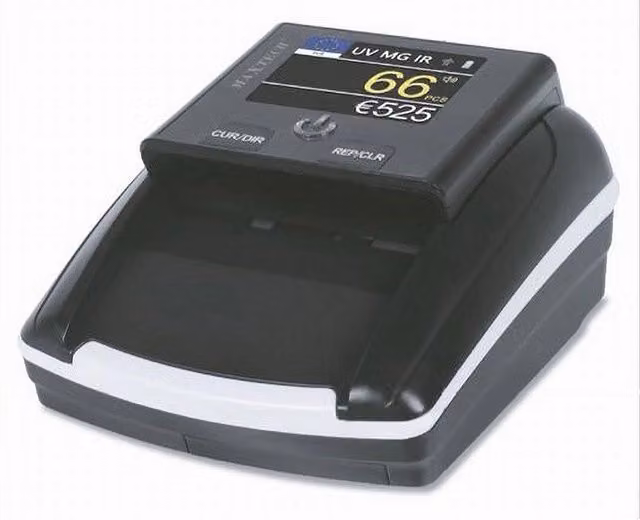 Contabanconote Professionale con Verificatore di Banconote Contraffatte MAXTECH AL-130 Nero – 1