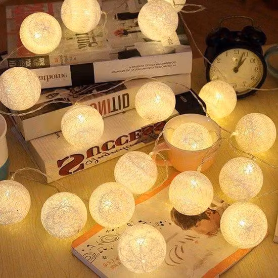 Lampade a batteria con sfere in Vetroceramica bianco caldo da 20 mm per balconi e finestre