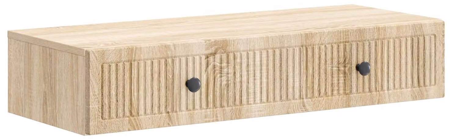 Tavolino da Parete Laterale Rovere Sonoma 87,5 x 34,5 x 17 cm
