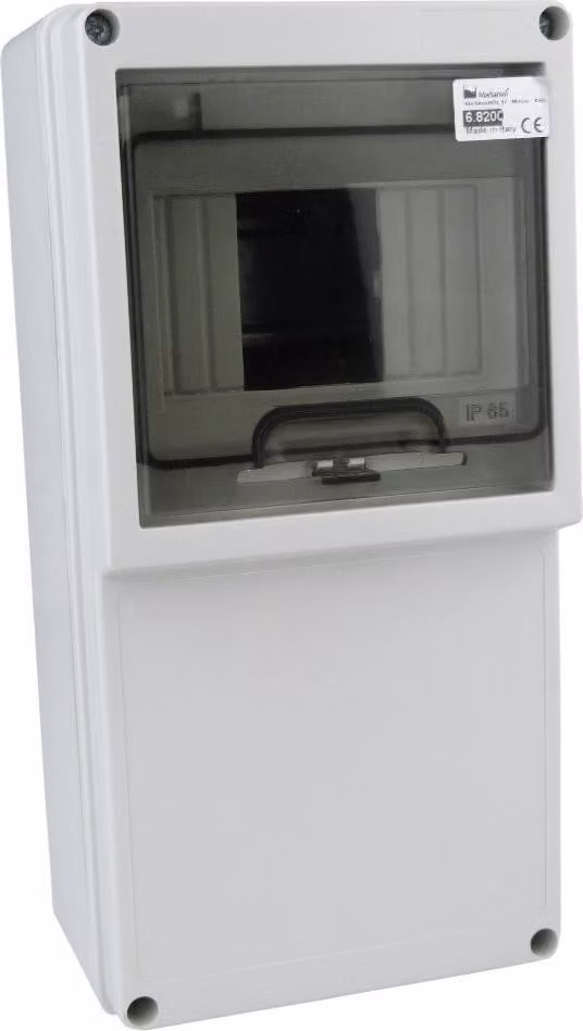 Scatola di distribuzione di potenza IP65 5 moduli Scatola di distribuzione a prova di umidità Scatola di fusibili montata in superficie 6.8200 M-L 1135