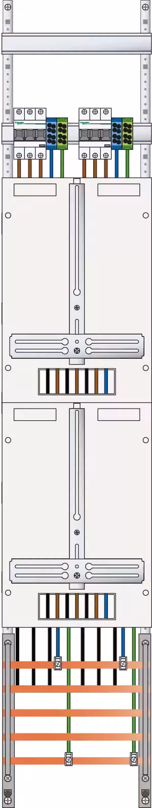 ABN contro posizione 3Pkt 2Z con HS bloccabile a 5 poli, LxH : 250x1350mm Z19220