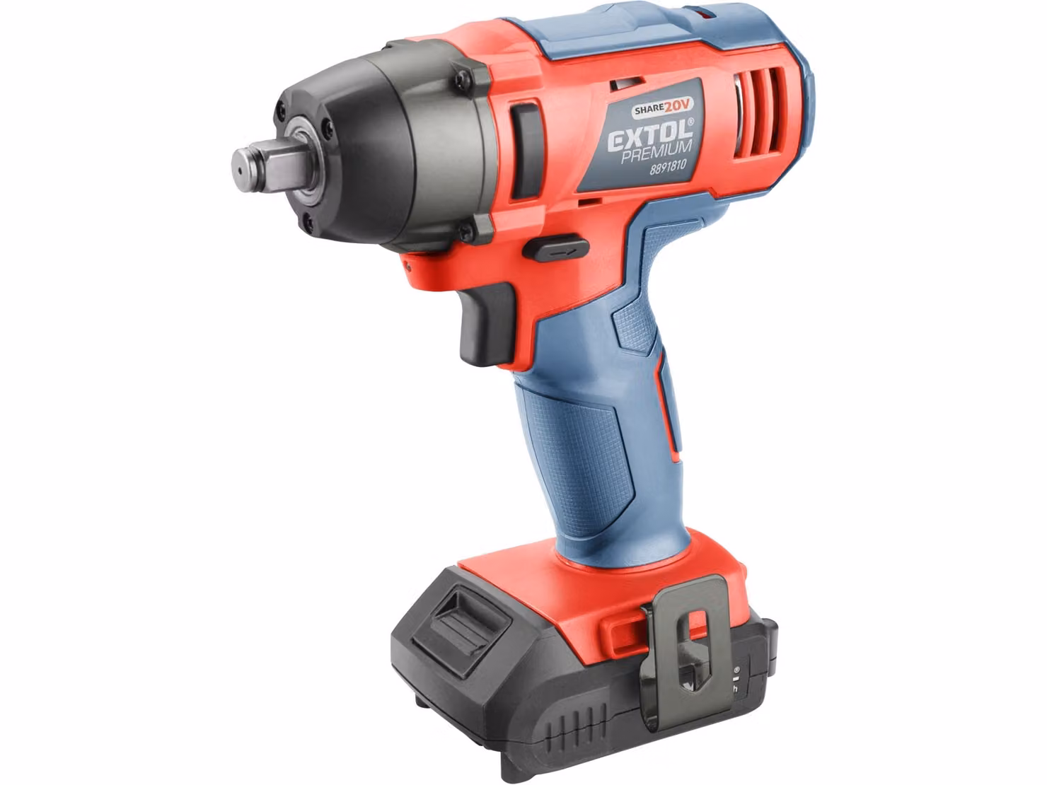 Extol Premium avvitatore a impulsi a batteria (8891810) 1/2" SHARE20V batteria, 180Nm, 20V Li-Ion, 2000mAh