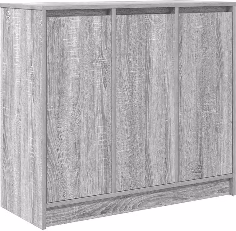 Credenza Grigio Sonoma 85x34x76 cm in Legno Multistrato
