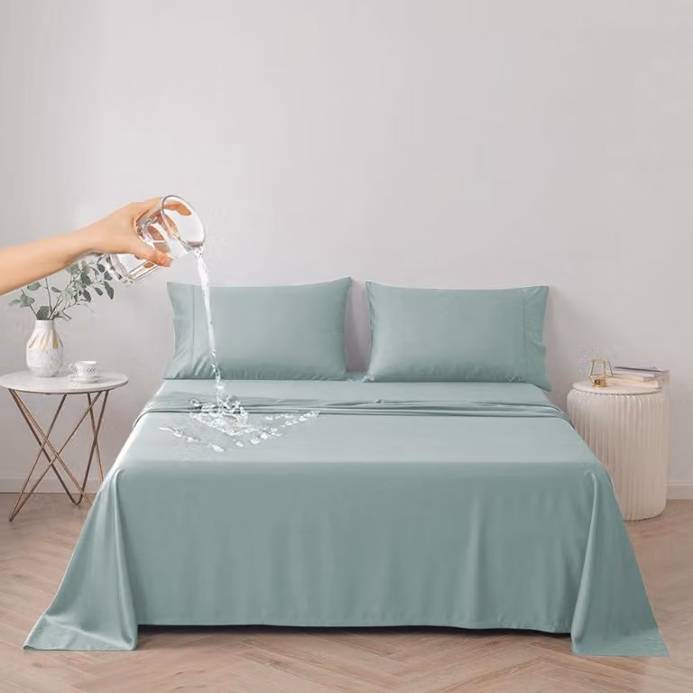 Coprimaterasso impermeabile, misura queen, 200x230 cm, colore verde