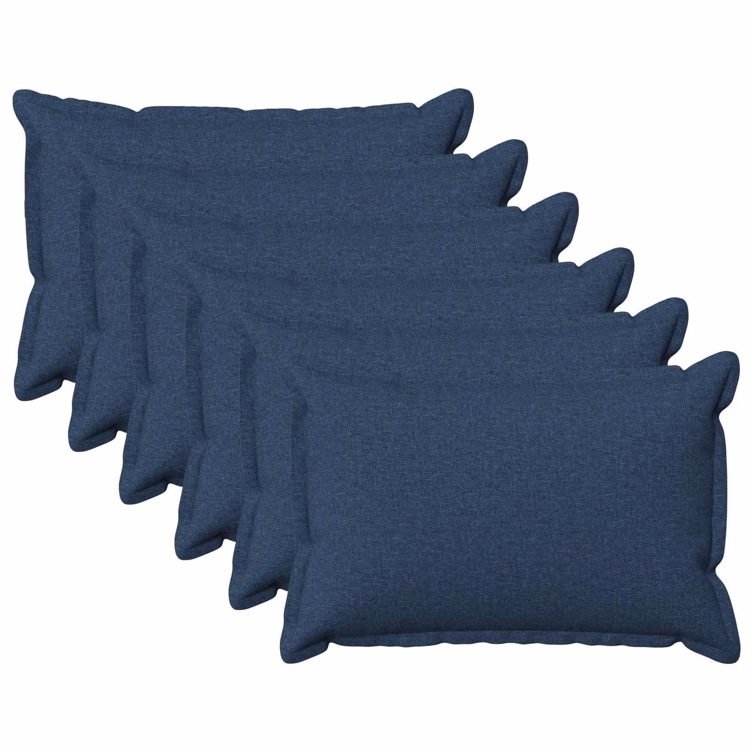 Set di 6 federe vidaXL HOUTEN blu, L/P: 50 x 70 cm