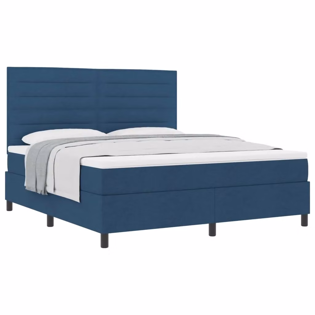 Letto a molle con materasso blu vidaXL L/P: 180 x 200 cm – 2