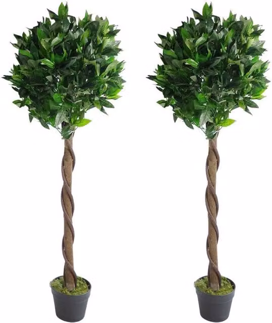 Bolbome artificiale a foglia di buxus, 120 cm, verde