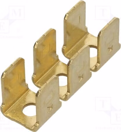 1 connettore: piatto, 0,8 mm, M3, 6,4 mm, maschio; 6 connettori doppi, modello 1006 - con saldature