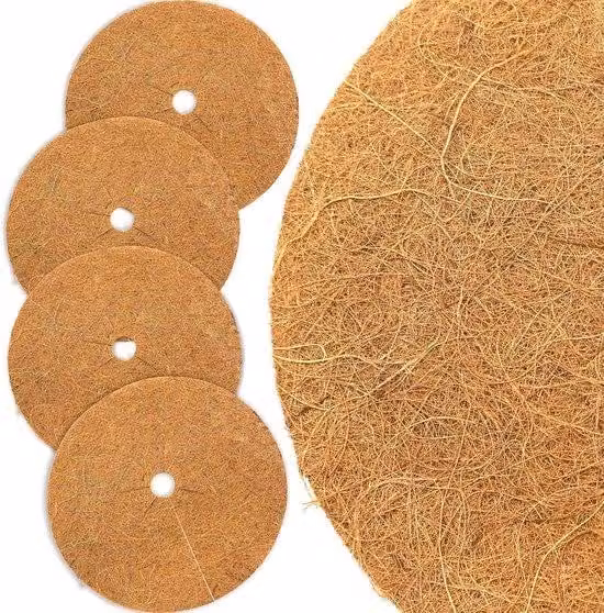 Tappeti in fibra di cocco, Ø 30 cm - Tappeti per l'ingresso di casa in colore naturale