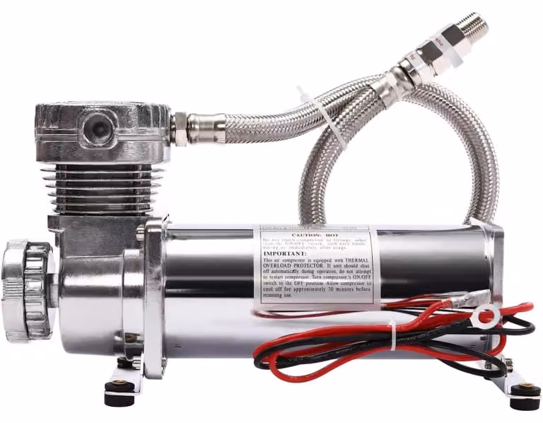 Compressore per sospensioni pneumatiche da 12 V - Kit compressore JZONSJ-000100ND - 200 PSI max - 50 l/min - 200–300 W - 23 A - Serbatoio ≤19 l - 30×10×16,5 cm