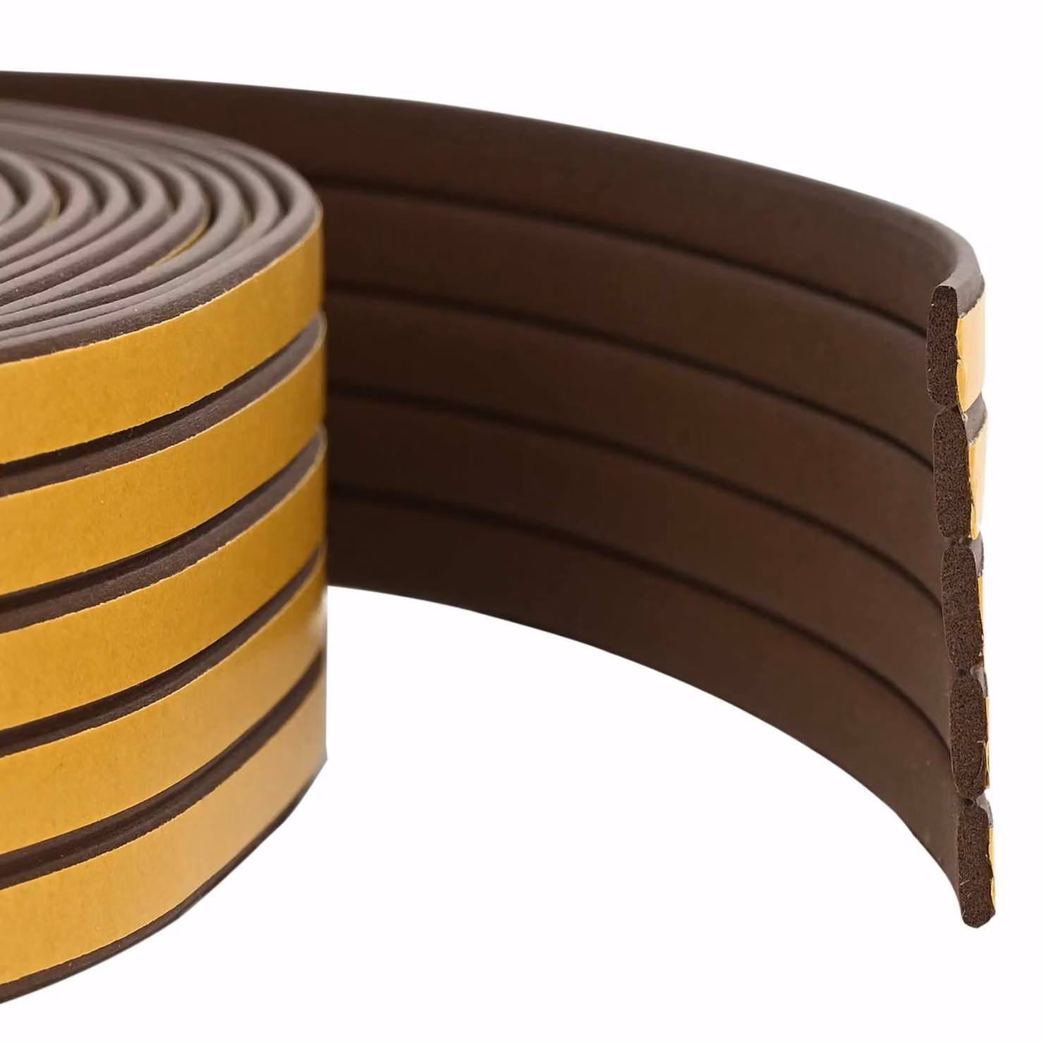 vidaXL Nastro adesivo in schiuma EPDM marrone per finestre, dimensioni 8 x 2 mm, lunghezza 50 m