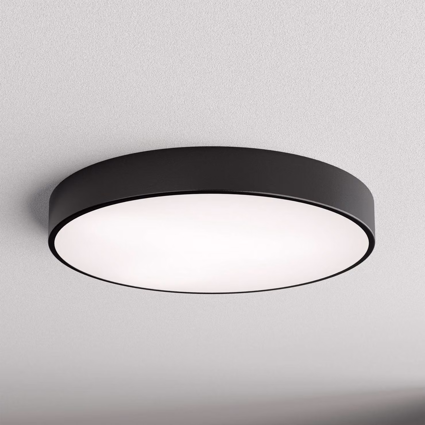 Plafoniera soffitto Cleo TEMAR LIGHTING, dimmerabile, Nero, Soggiorno / Sala da pranzo, Moderno, Plafoniera
