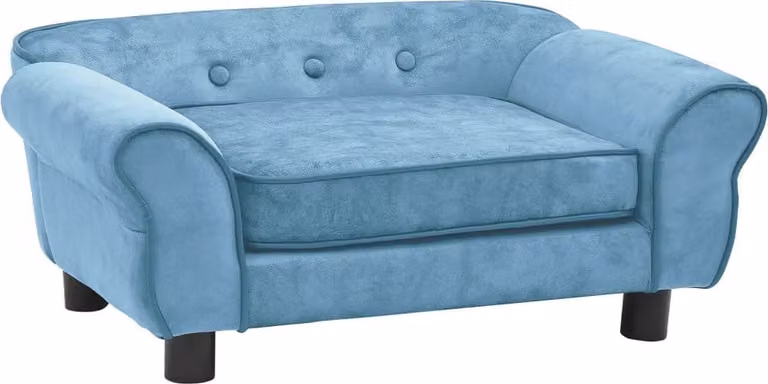 Divano per Cani Turchese 72x45x30 cm in Peluche
