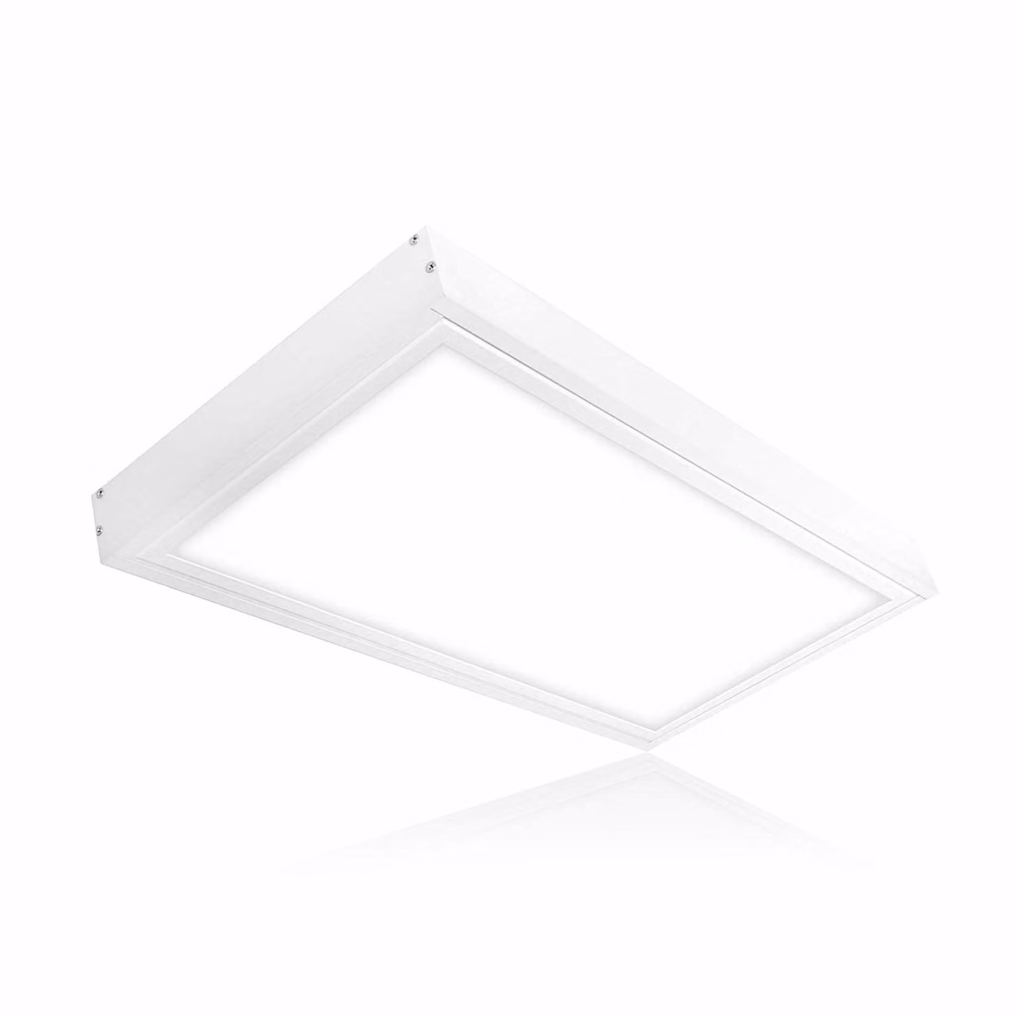 Struttura di supporto 60x30 cm - Bianca - per pannelli LED - completa di materiale di fissaggio