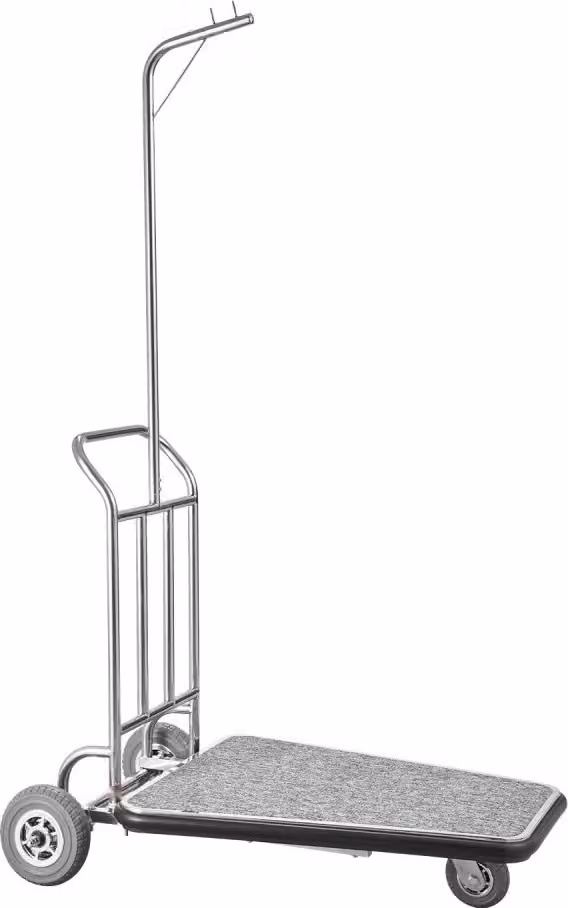 Carrello portabagagli hotel 3 ruote - carrello portabagagli bellboy carrello 272kg - dimensioni 1080x640x1800mm - carrello portabagagli professionale